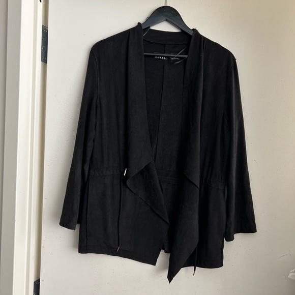Zara Basic Faux Suede Jacket - Picture 2 of 4